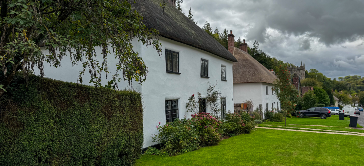Row of cottages at Milton Abbas Dorset