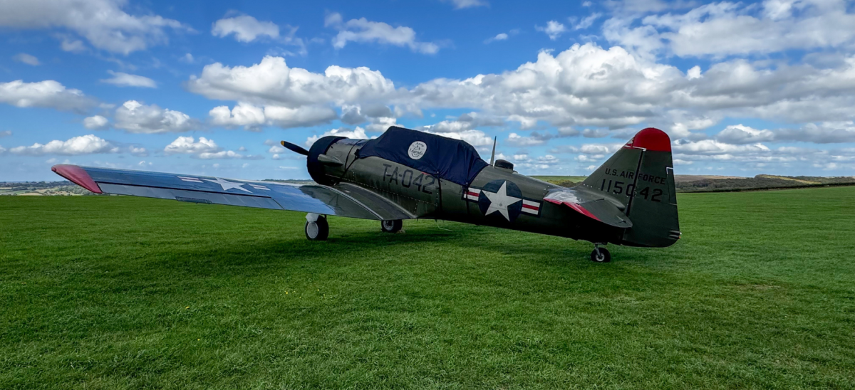 Spitfire at Compton Abbas Airfield