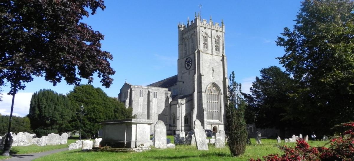 Christchurch Priory and churchyard, Dorset