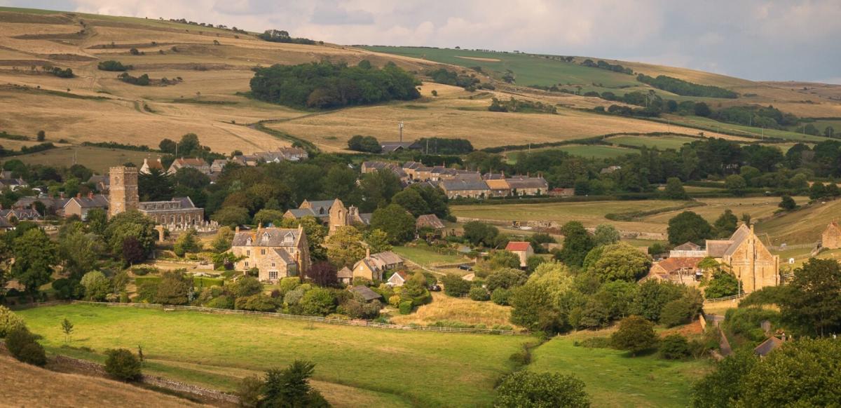 Views over Abbotsbury village, Dorset