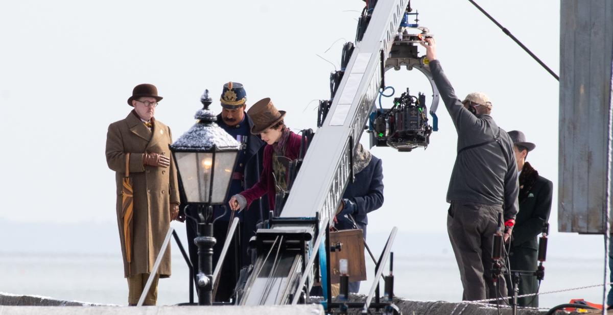 Filming for Wonka in Lyme Regis