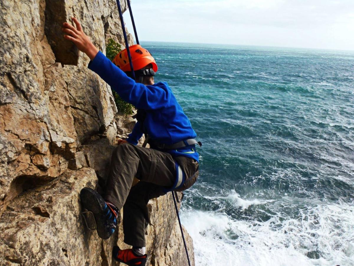 Rock climbing on the Jurassic Coast with Cumulus Outdoors